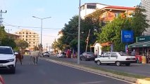 Kırklareli'nde Başıboş Atlar Trafiği Tehlikeye Soktu
