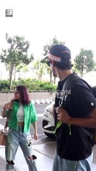 Shweta Tripathi With Husband Snapped At Airport