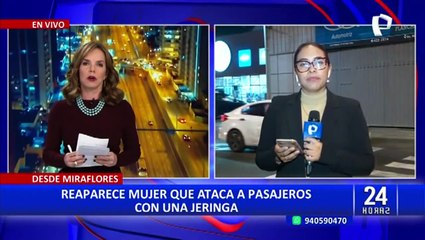 Miraflores: 'loca de las jeringas' sería liberada tras ser detenida por cuarta vez