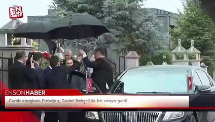 Cumhurbaşkanı Erdoğan, Devlet Bahçeli ile bir araya geldi