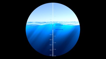 NASA visualisation shows sea level rise