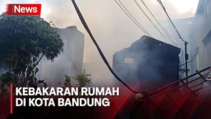 7 Rumah Warga di Kota Bandung Dilahap Api, 15 Unit Damkar Diterjunkan