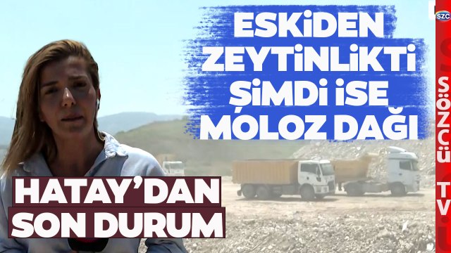 Tüm Şehir Moloz Dağlarıyla Kaplandı! Sözcü TV Hatay'dan Son Durumu Aktardı!