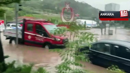 Başkentte sağanak etkili oldu