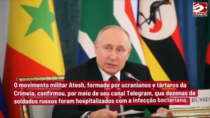 Exército de Putin é atingido por surto de cólera após destruição de barragem