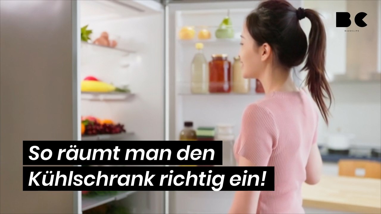 So räumt man den kühlschrank richtig ein!