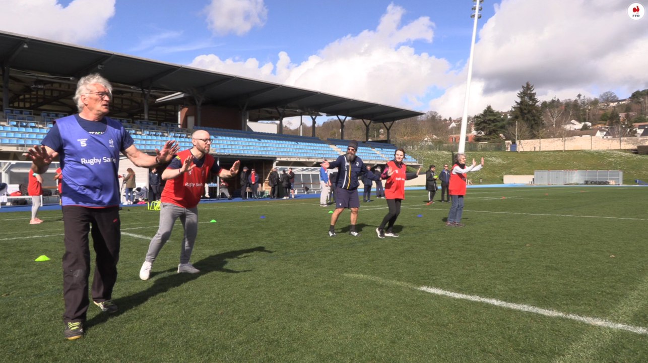 9 - Découverte de la notion d’organisation défensive en situations de déséquilibre (Rugby à 5 Santé)