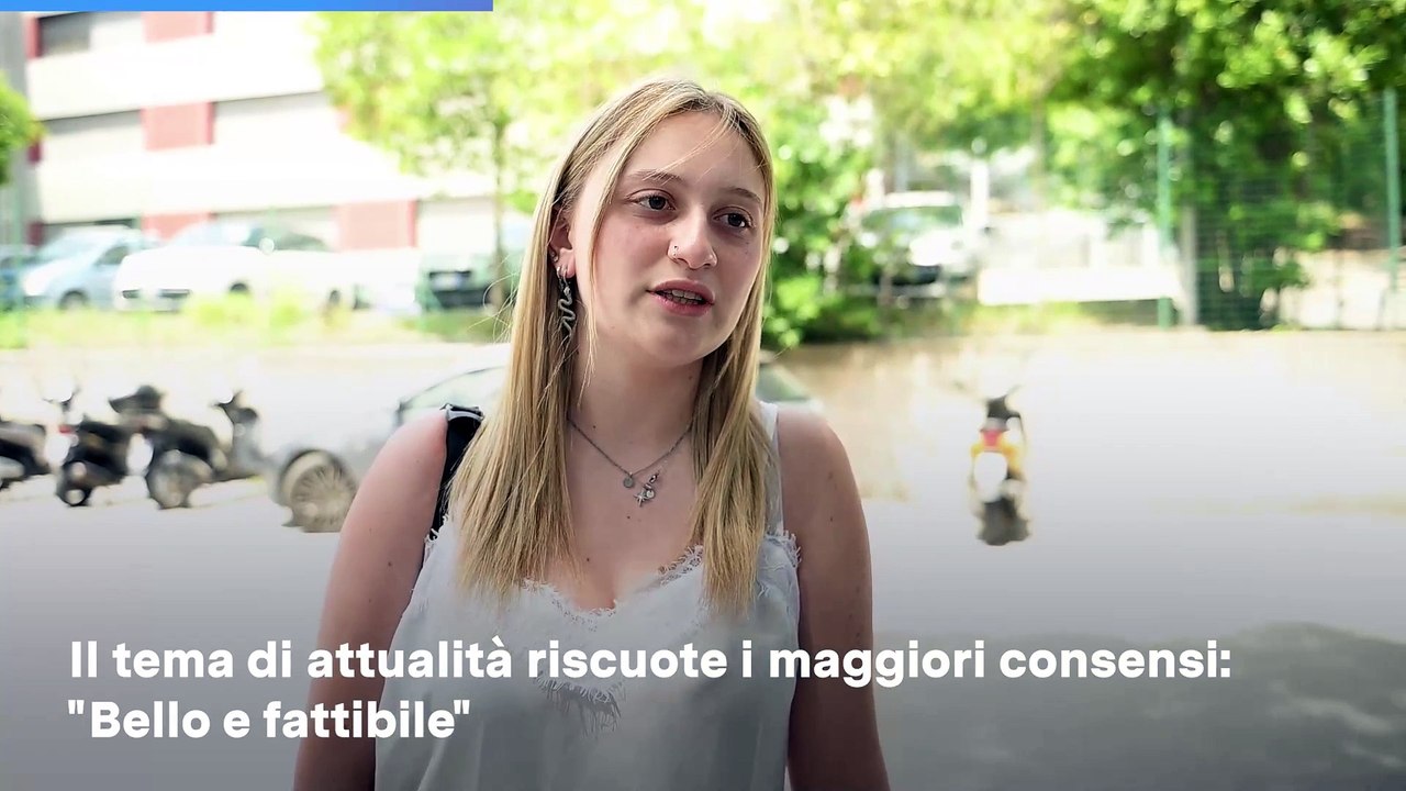 Maturità 2023 Ancona, prima prova. Il video sulla scelta degli studenti
