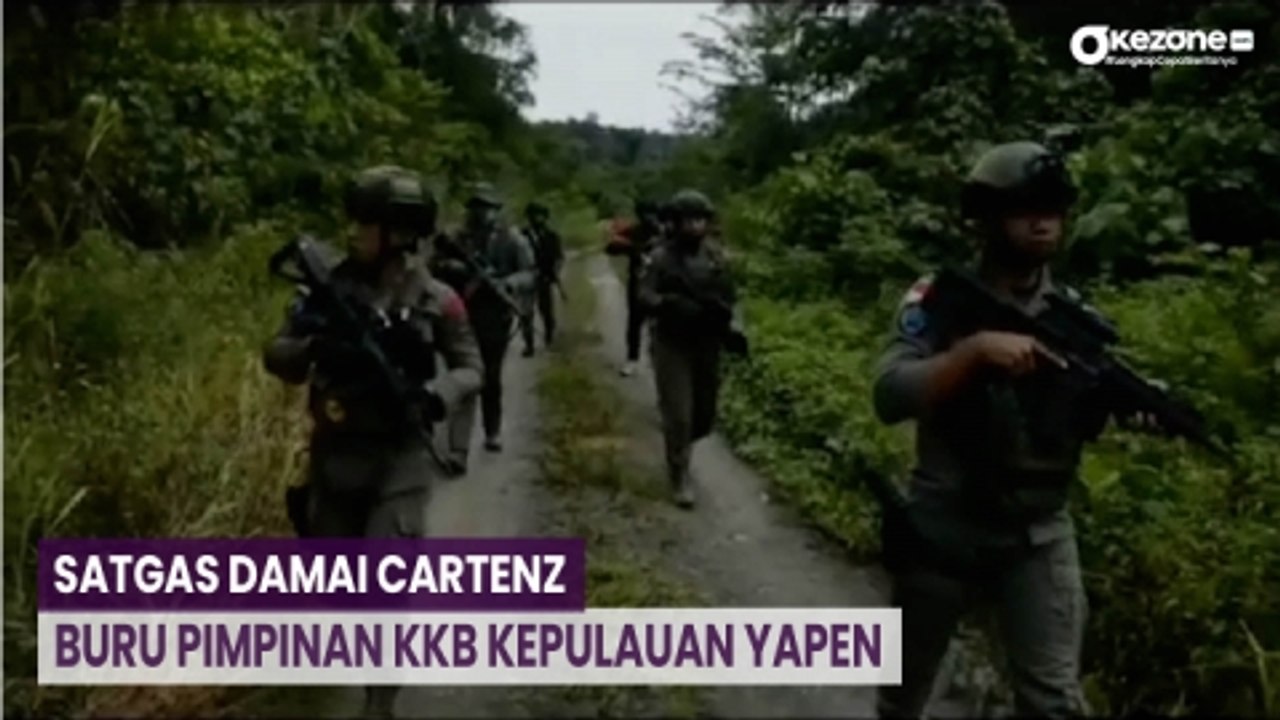 Markas KKB Digerebek, Satgas Damai Cartenz Buru Pimpinan KKB Kepulauan Yapen