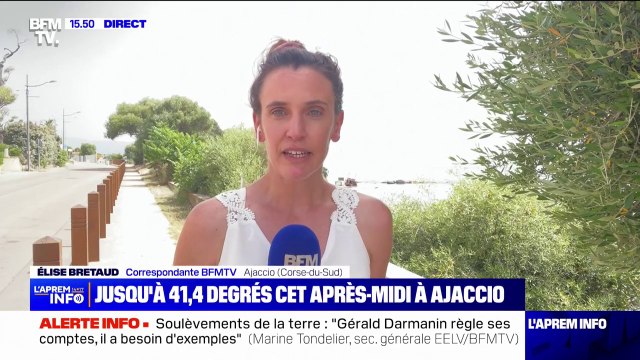 Canicule: jusqu'à 41,4 degrés atteints à Ajaccio