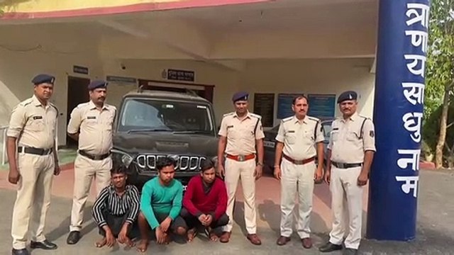 नगर में दोपहिया वाहन चोरी करने वाले गिरोह के तीन सदस्य गिरफ्तार