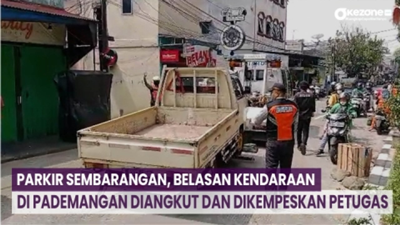 Parkir Sembarangan, Belasan Kendaraan di Pademangan Diangkut dan Dikempeskan Petugas