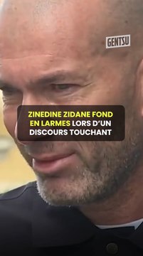 Zidane fond en larmes lors d’un discours touchant