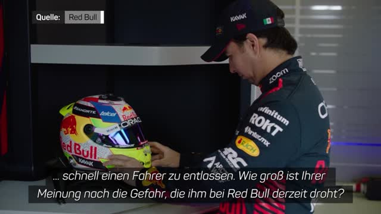 Button: "perez ist nicht in gefahr"