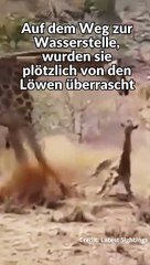 GIRAFFE VERSUCHT VERGEBLICH JUNGTIER ZU RETTEN #shorts