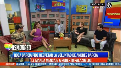 Hermana de Andrés García pide a Roberto Palazuelos respete su familia