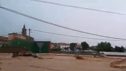 Inundación carretera de Castilruiz