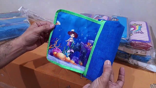 Unboxing and Review of doremon, unicorn, frozen, ironman 2 chain flap pencil pouch for kids
