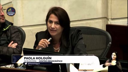 Paola Holguín denunció al presidente del Senado por prevaricato