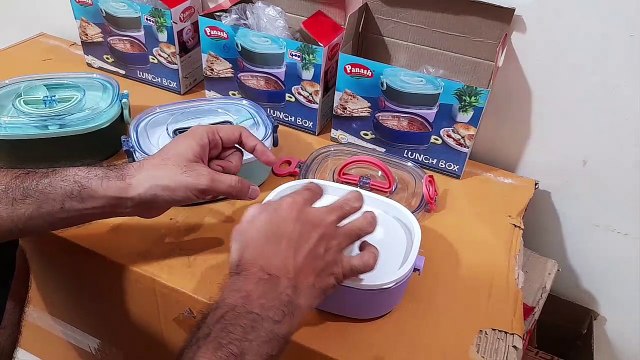 Unboxing and Review of Compartment Leak Proof BPA Free Stainless Steel Lunch Box with Spoon