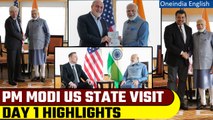 PM Modi US Visit 1st day: PM meets Elon Musk, Neil deGrasse Tyson among others | Oneindia News