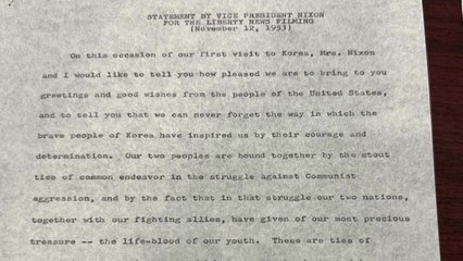 한미동맹 체결 때 닉슨 "한미, 함께 싸운 두 나라 하나로 묶여" / YTN