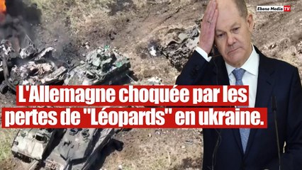 L`Allemagne choquée par la destruction de ses redoutables chars.