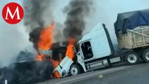 Se registra fuerte accidente sobre la autopista Zapotlanejo-Lagos de Moreno