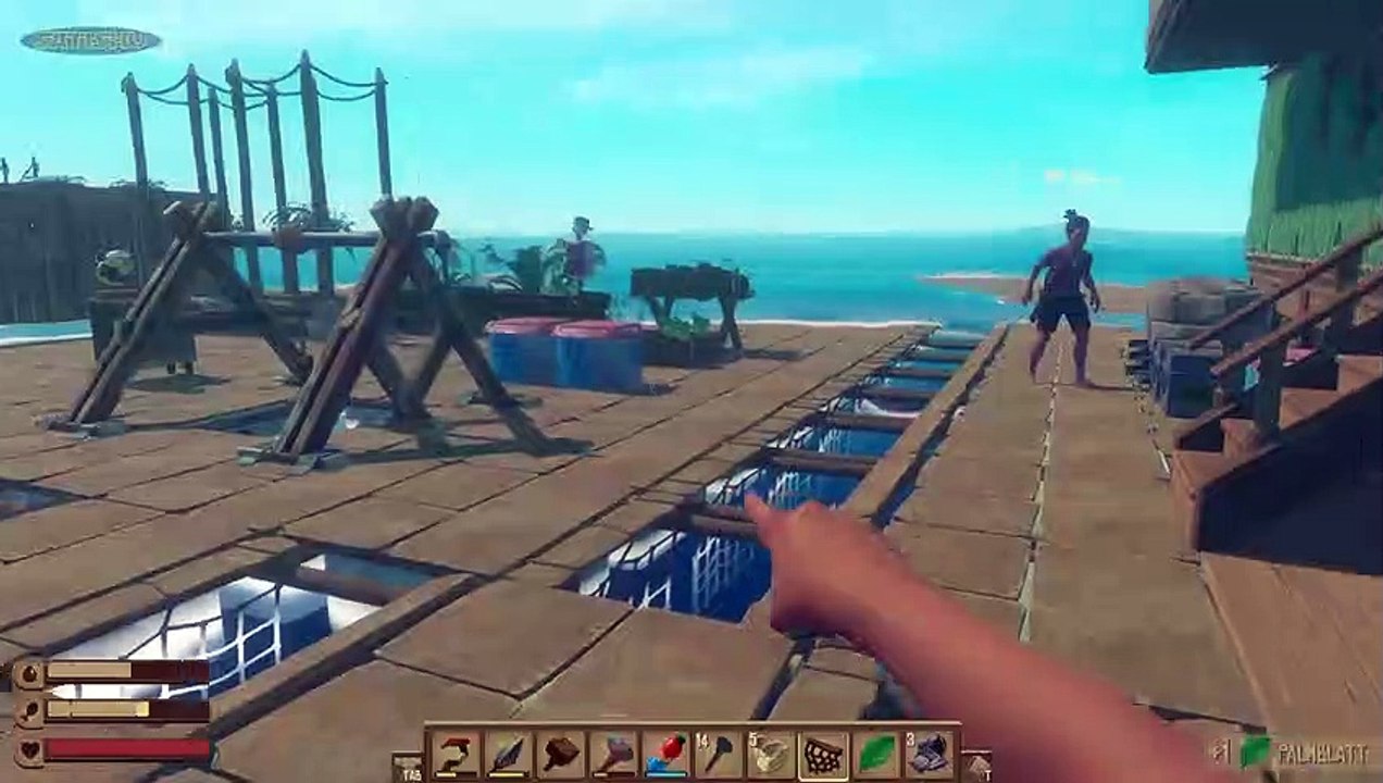 Weiter am Floß basteln. | Raft  |  Ep. 45