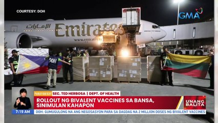 Rollout ng bivalent vaccines sa bansa, sinimulan kahapon | UB