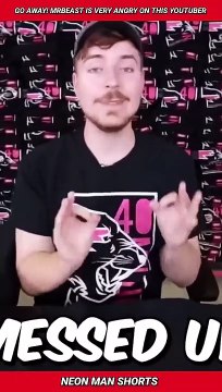 GO AWAY! MrBeast is Very ANGRY on this YouTuber... | MrBeast Shorts Beast Reacts News #shorts