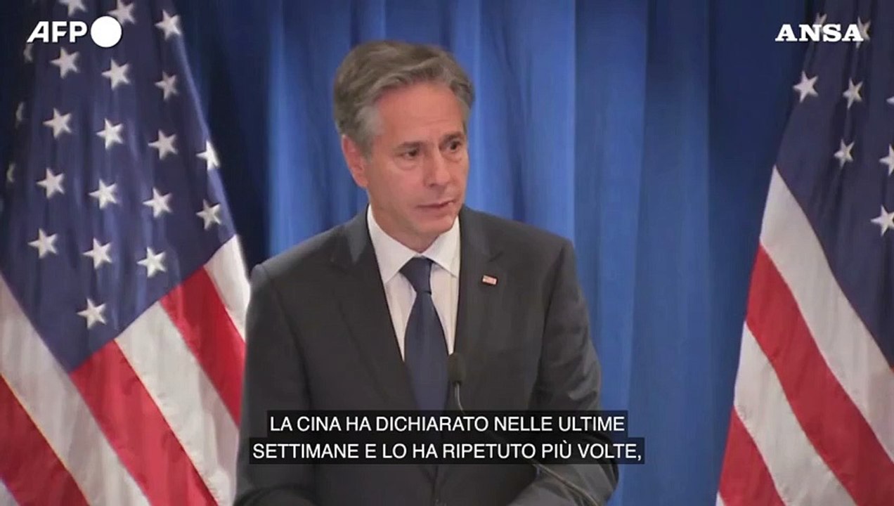 Ucraina, Blinken: "La Cina ha promesso di non fornire armi a Mosca"