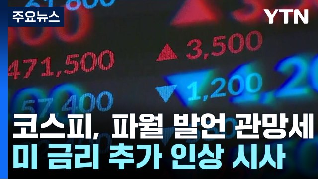 [뉴스라이브] 코스피, 파월 발언에 관망세...연준 리스크 안 끝났나 / YTN