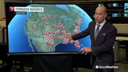 Télécharger la video: Severe weather ramping back up across the US after a late-spring lull