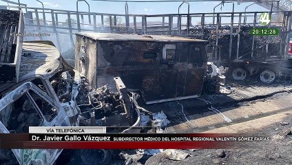 Dr. Javier Gallo Vázquez actualiza el estado de salud de sus compañeras que venían desde Tepatitlán