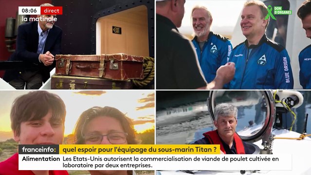 Disparition d'un sous-marin à proximité du Titanic: La course contre la montre pour retrouver vivants les cinq occupants du submersible parti explorer l'épave du Titanic s'accélère - VIDEO