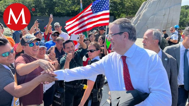 Migrantes mexicanos hacen campaña a favor de Marcelo Ebrard en Estados Unidos