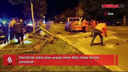 Bu mutluluğu kaza ayırdı! Araç takla attı; 1 ölü, 2 yaralı