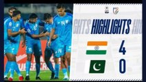 India 4-0 Pakistan Full Highlights / SAFF Championship 202