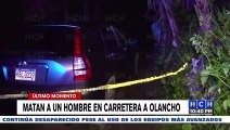 De varios impactos de bala ultiman a un hombre en carretera a Olancho