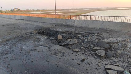 Ukraine soll Chongar-Brücke angegriffen haben
