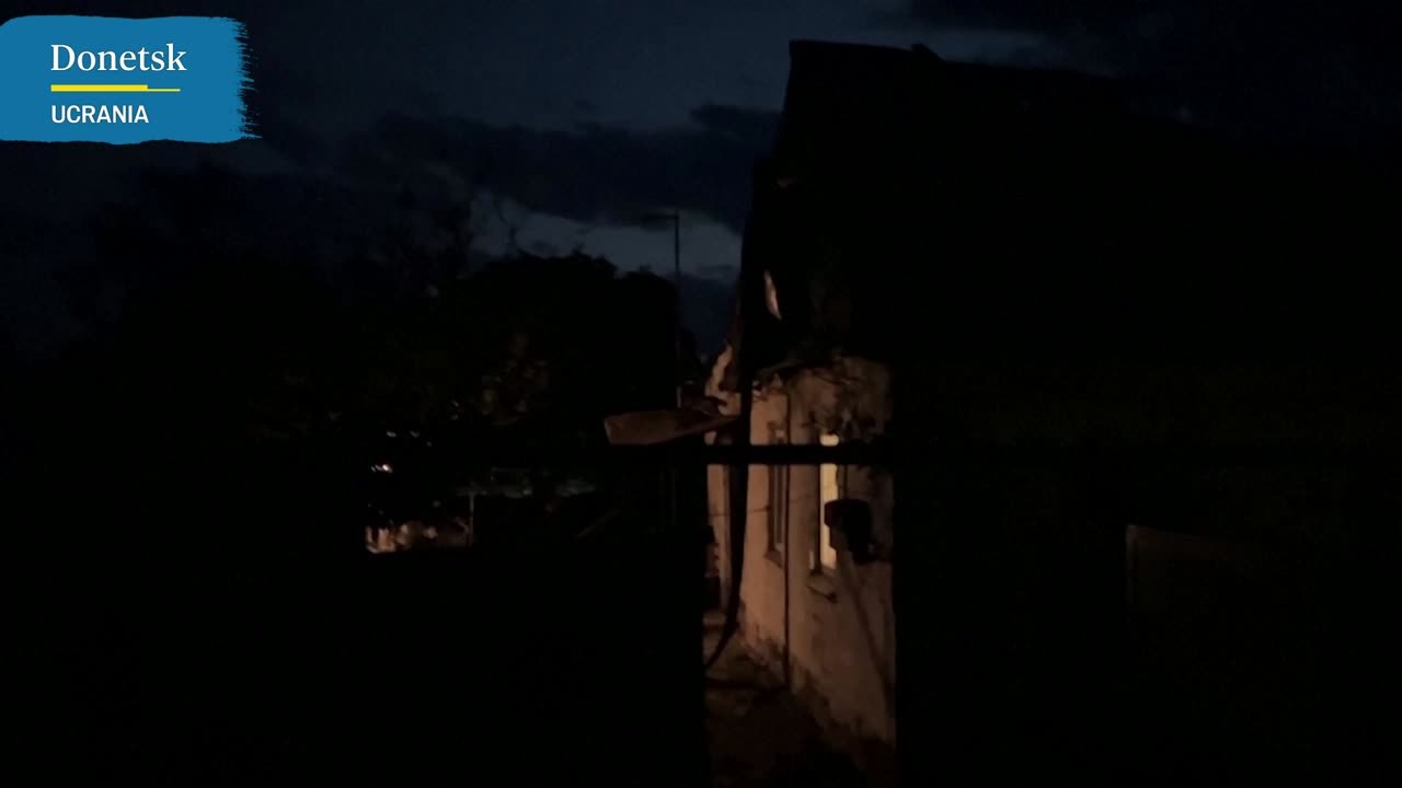Dos heridos en un ataque nocturno con misiles rusos contra la ciudad ucrania de Donetsk