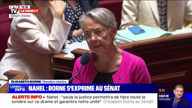 Élisabeth Borne sur la mort de Nahel à Nanterre: Les images donnent à penser que le cadre d'intervention légale n'a pas été respecté