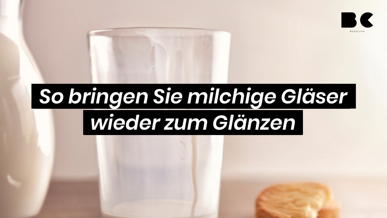 So bringen sie milchige gläser wieder zum glänzen