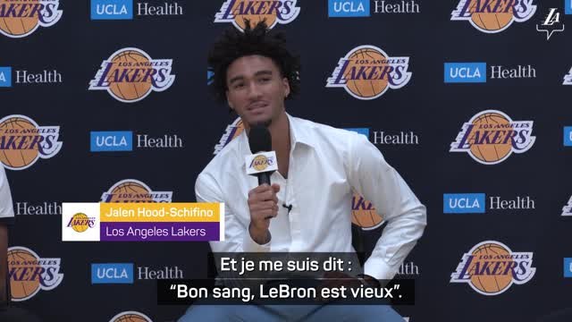 Lakers - Quand Hood-Schifino s'amuse de l'âge de LeBron James