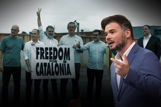 Rufián: Me siento muy orgulloso de sacar a nueve personas de la cárcel