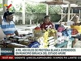 1833 familias del mcpio. Biruaca del edo. Apure fueron beneficiadas con alimentos a bajo costo