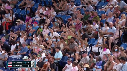 Saoulée de coups, Swiatek a cédé face au rouleau compresseur Collins : le résumé de leur demie