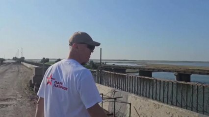 Ucrania ataca un puente clave entre la península y Crimea