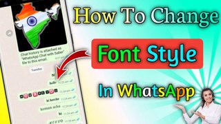 How to Change Font  Style In Whatsapp || Whatsapp Text Style Change ‎@TecHBanglaInfo